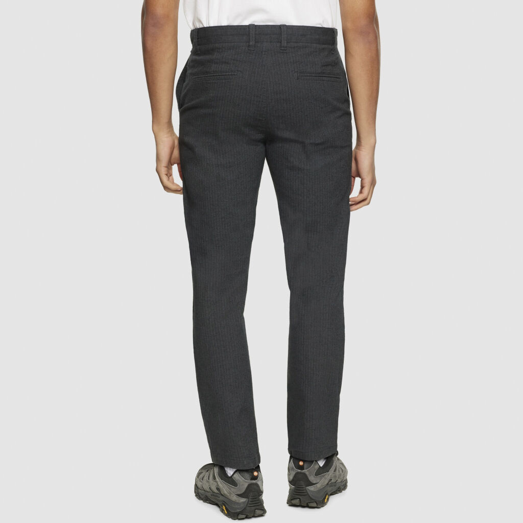 CHUCK regular flannel herringbone chinos - GOTS/Vegan