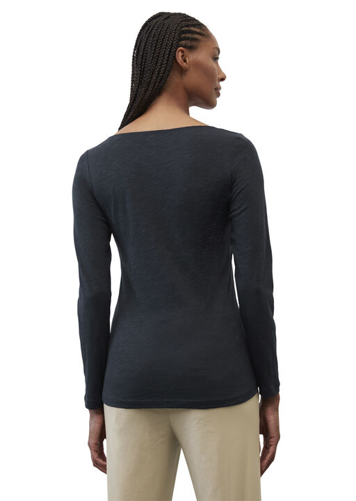 T-shirt, long sleeve, boat neck