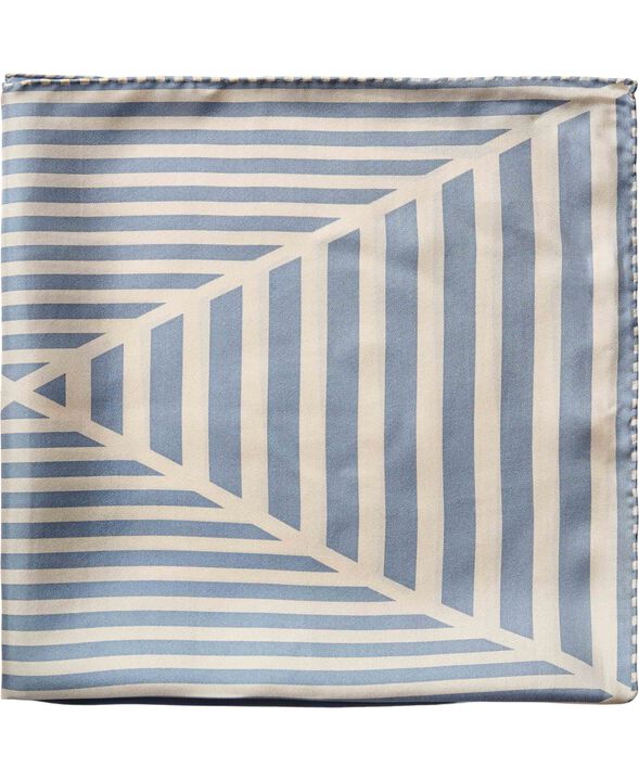 Geometric Scarf 100% Silk - 61x61cm