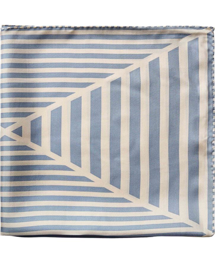 Geometric Scarf 100% Silk - 61x61cm