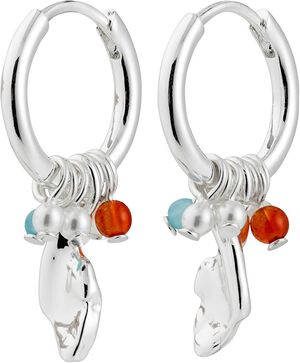 SENSE øreringe sølvbelagt/multi