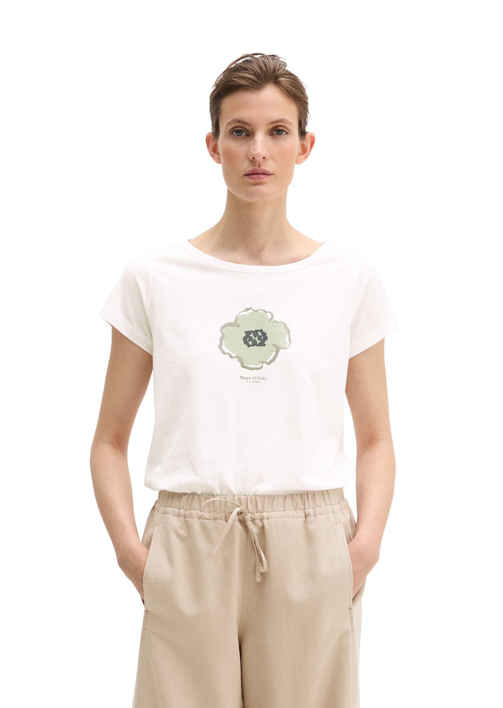 T-shirt, short sleeve, boat neck, p