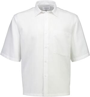 Solid dobby cotton shirt S/S
