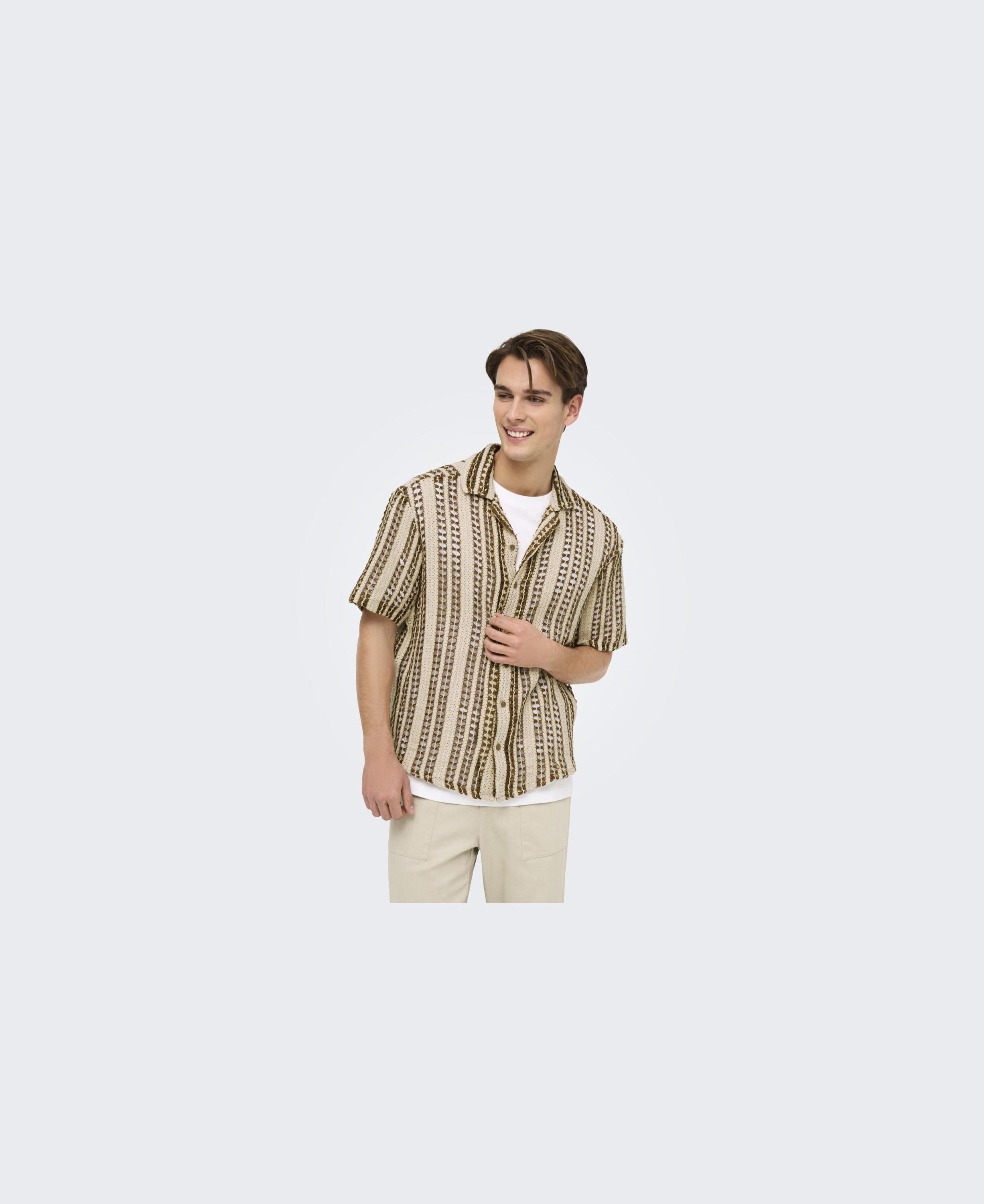 Onsdani Crochet Ss Shirt Noos