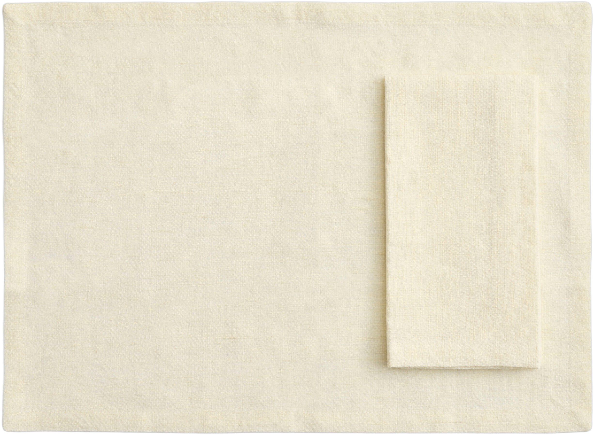 Tavolo Napkin/Placemat-Set of 4-Soft yellow