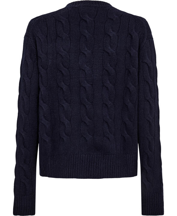 Cable-Knit Wool-Cashmere Sweater