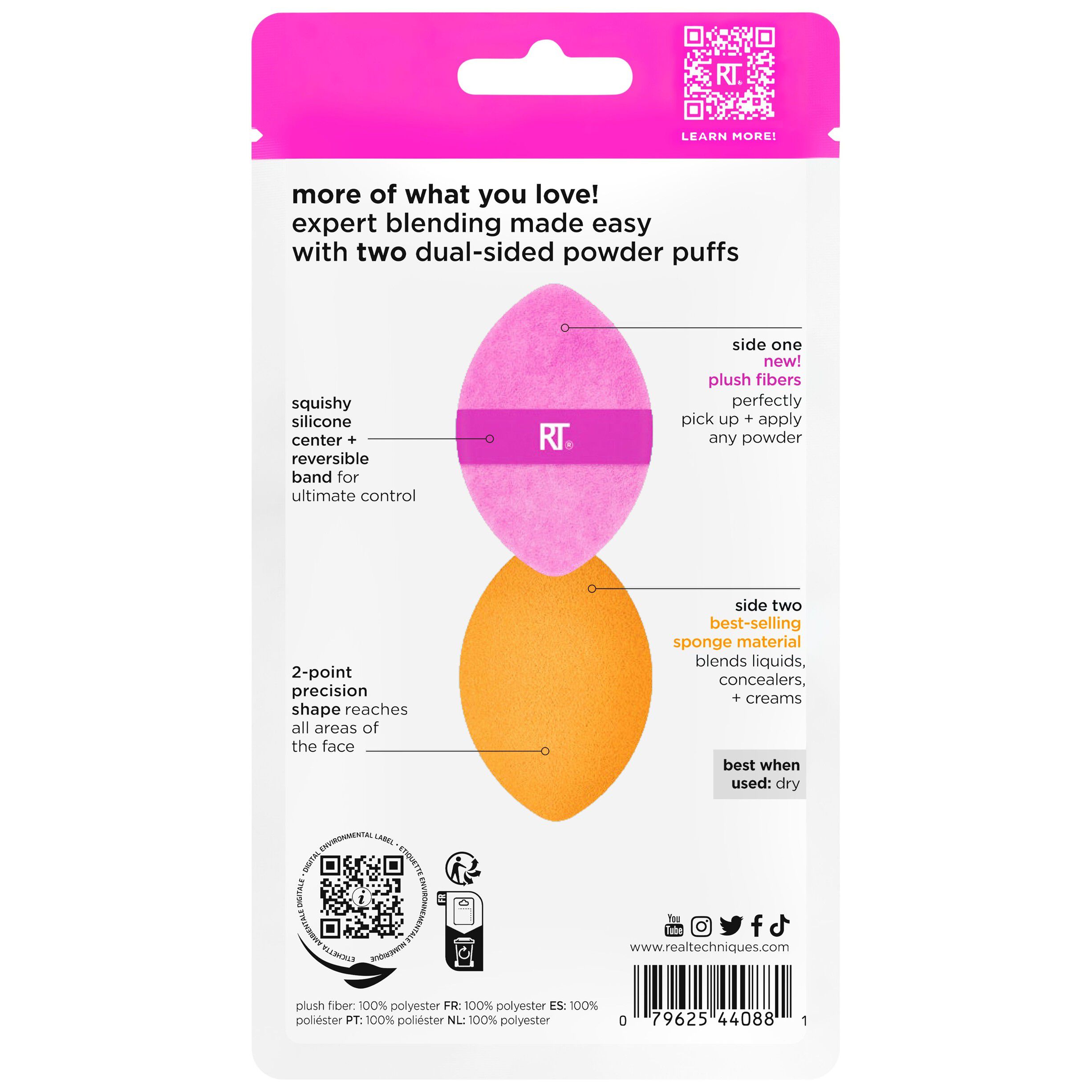 Real Techniques Miracle 2-in1 Powder Puff Duo