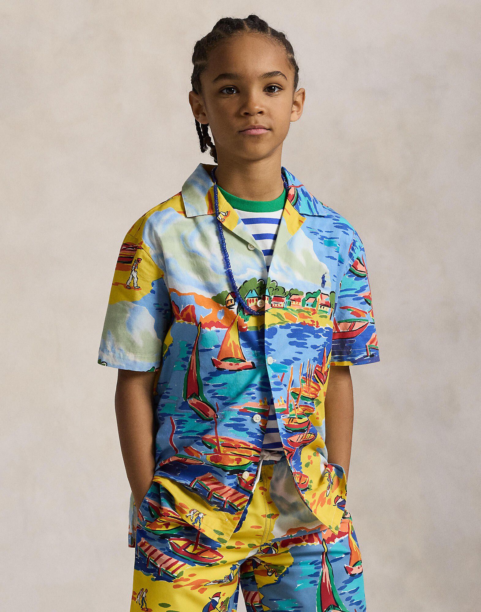 Poplin Andy Camp Shirt