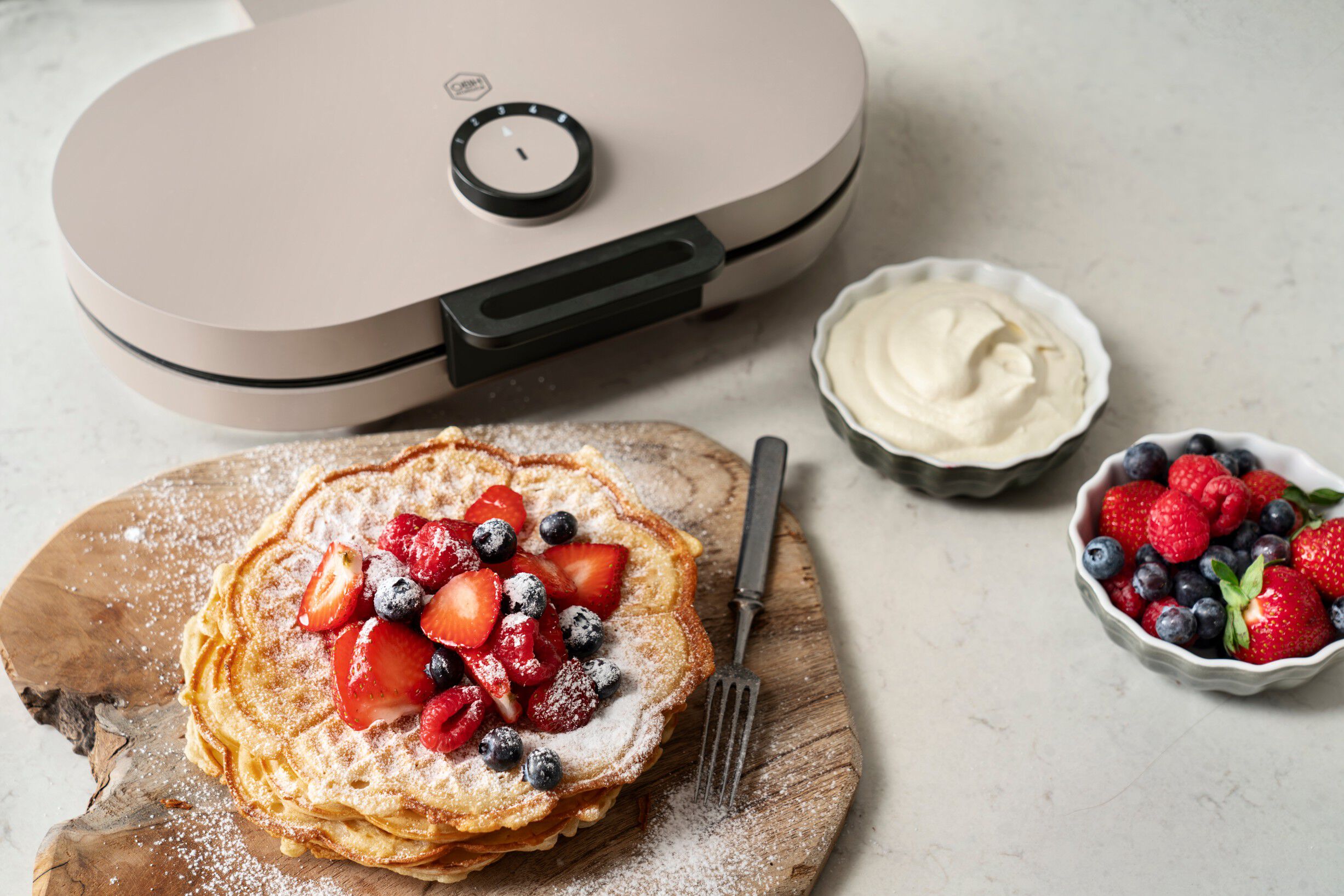 Electa Vaffeljern Dobbelt 2 Vafler Gr&aring;