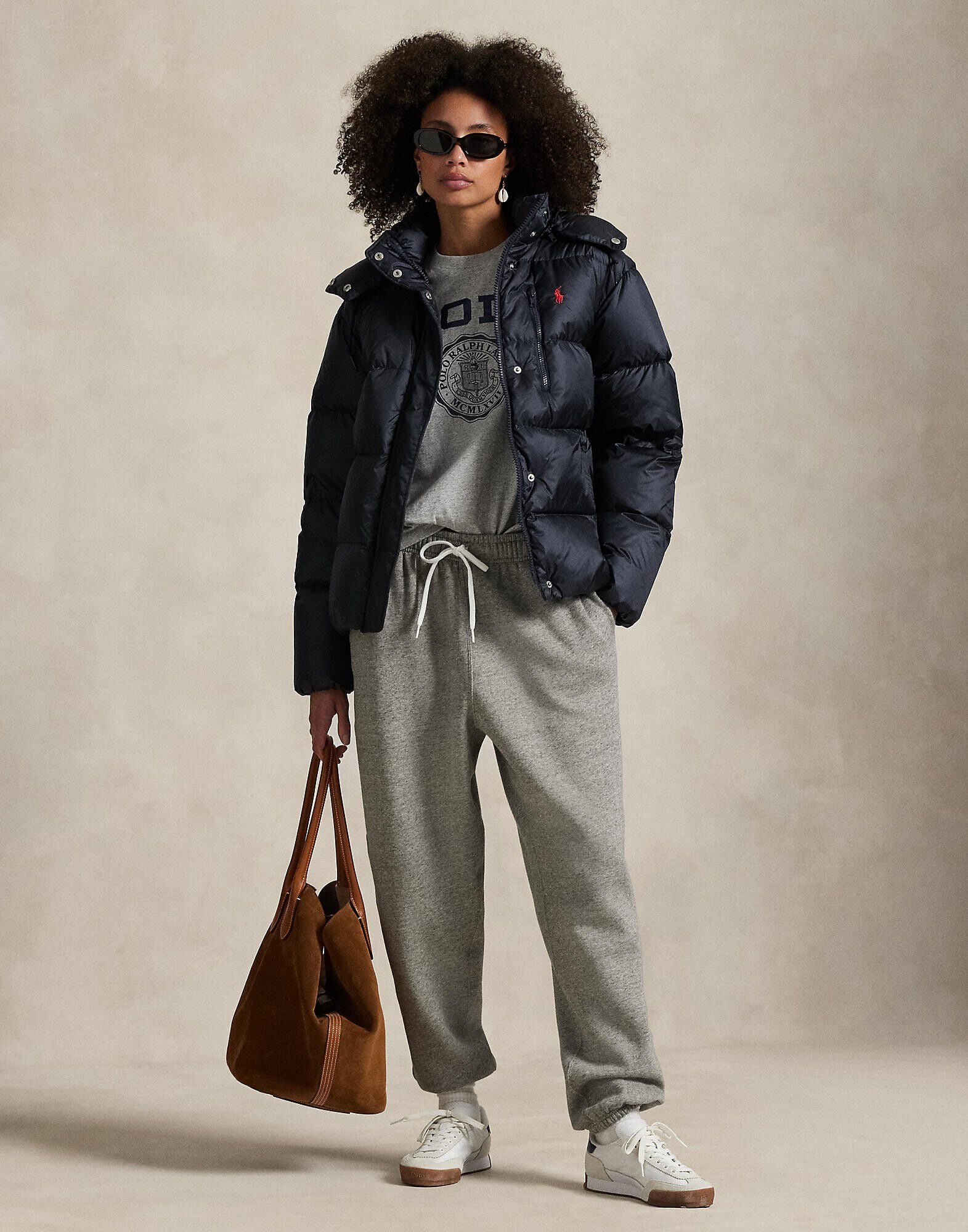 Water-Repellent Quilted Down Jacket