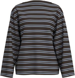 SLFPOLLY LS BOATNECK STRIPED TEE