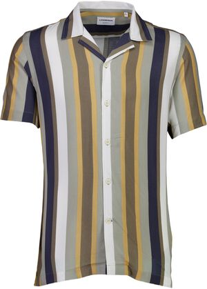 Bold stripe viscose shirt S/S