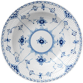 Musselmalet Halvblonde 21 cm. tallerken