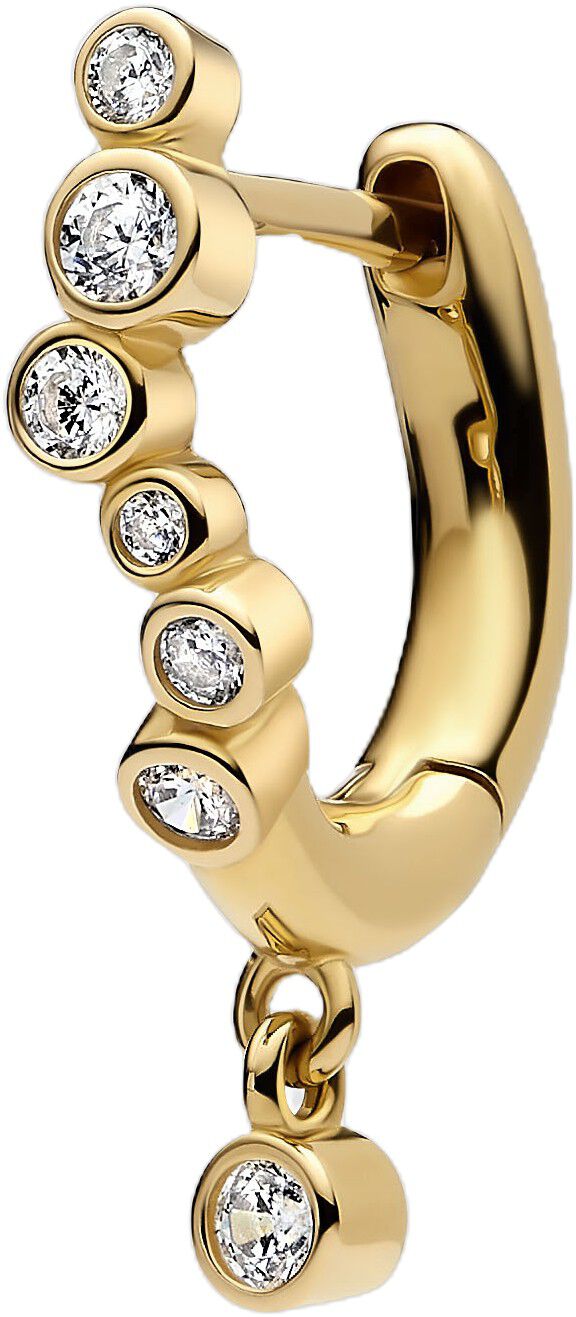 Nova Drop Huggie Gold