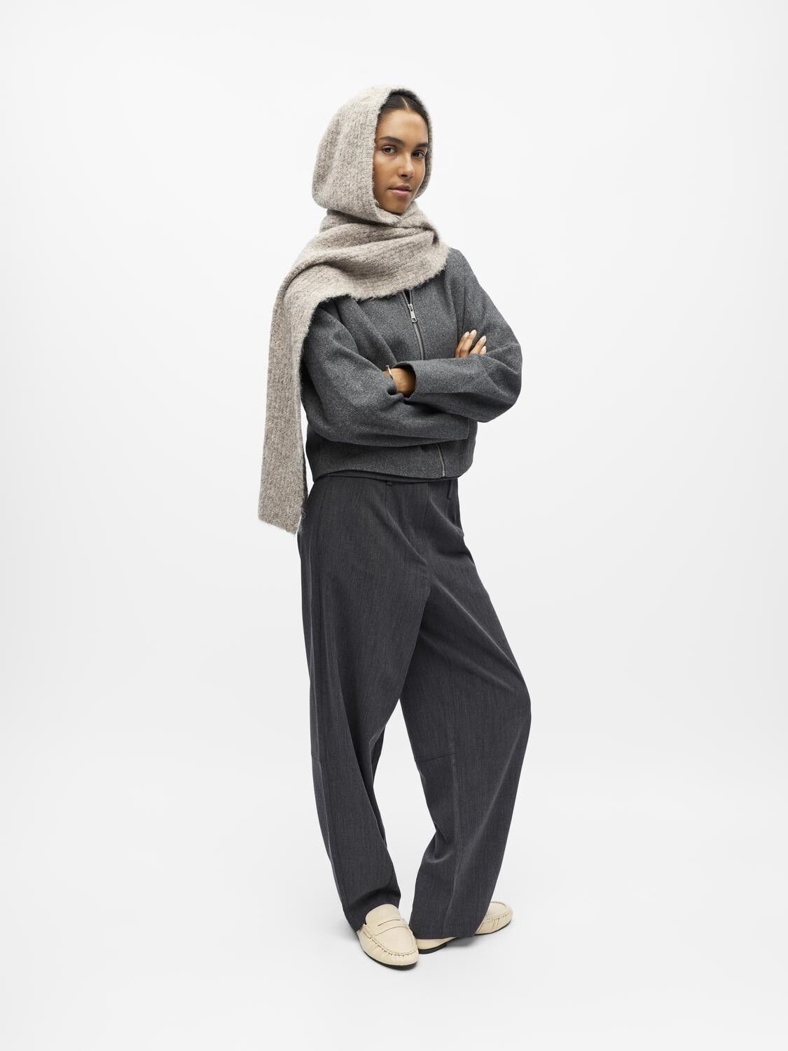 OBJMILU SCARF KNIT BALACLAVA 140