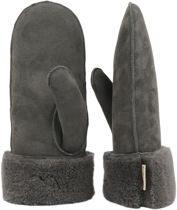 BELUKTA - MITTENS - SHEEP SUEDE W/ CURLY SHEARLING AROUND TH
