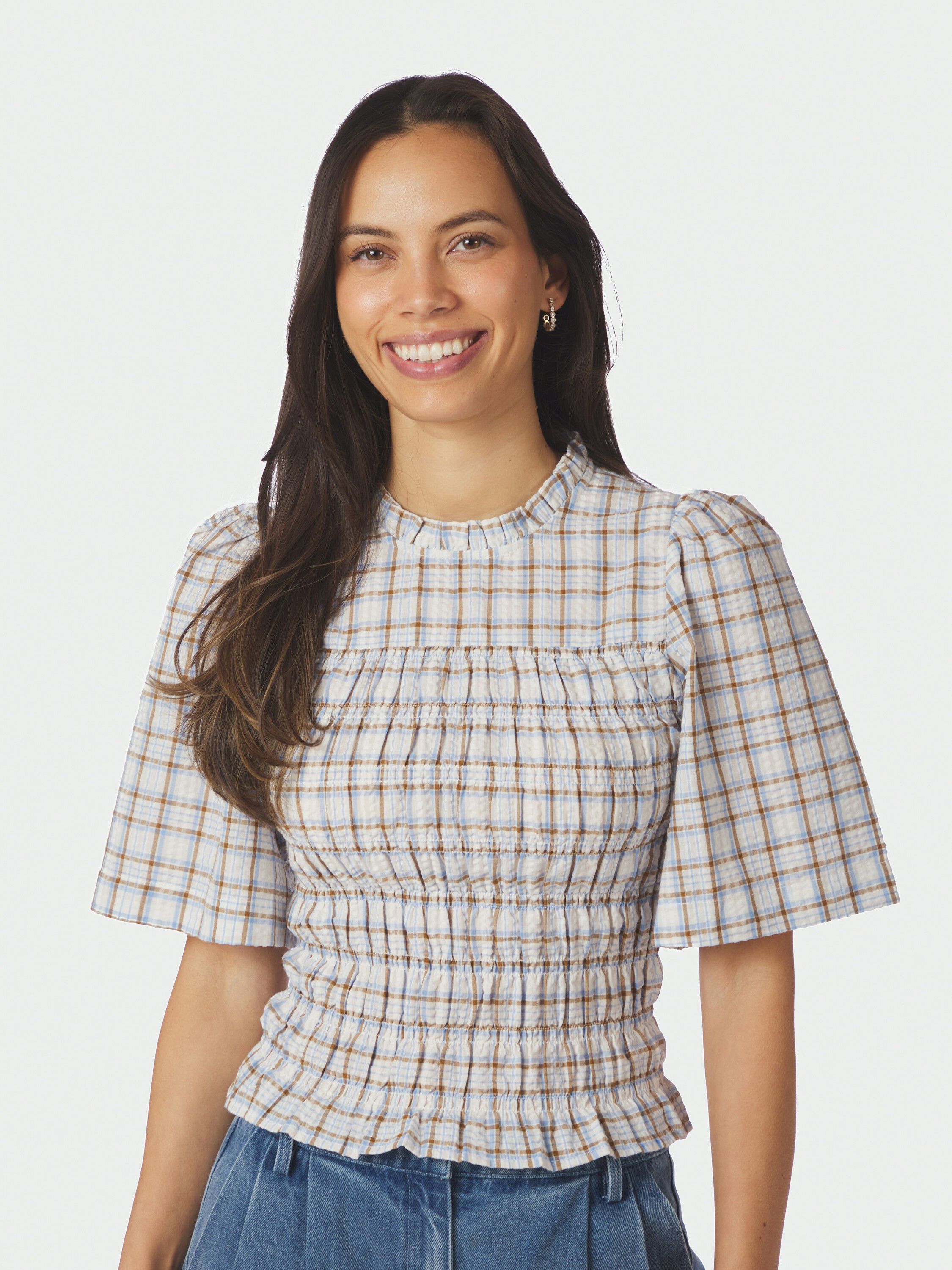 Possini Mega Check Blouse