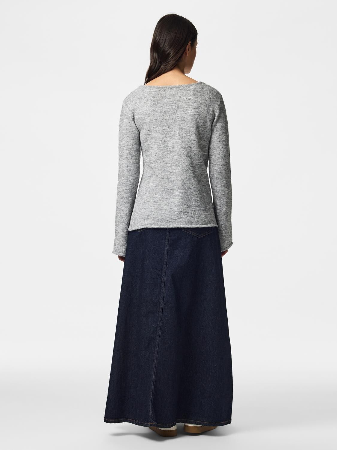 Pcvallie Ls Slit Knit Bc