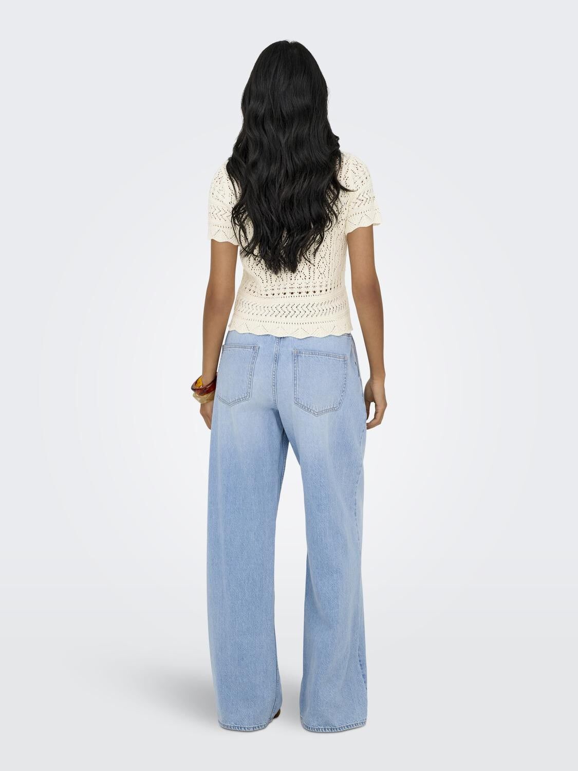 Onlelke Life Ss Structur O-Neck Knt Noos