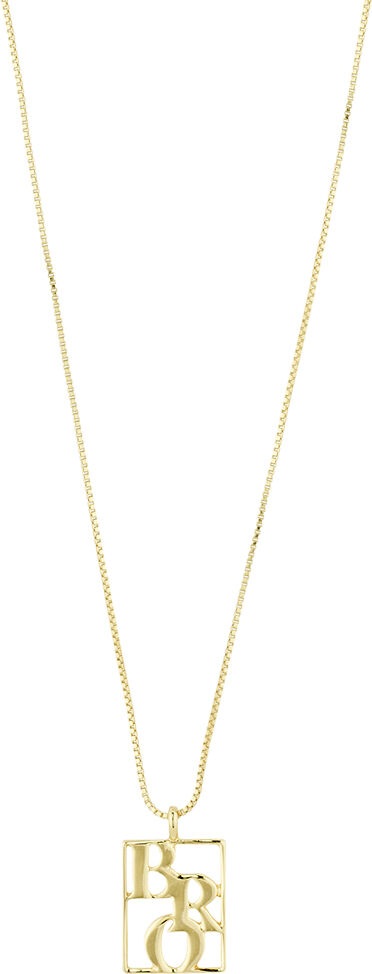 LOVE TAG, recycled BRO necklace gold-plated