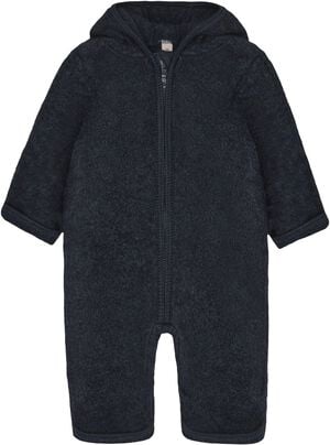 Pram Suit Ears Wool Fleece