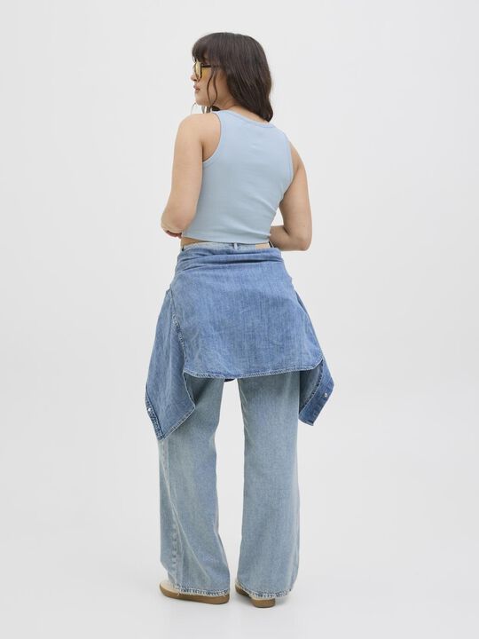 JXFALLON STR SL EMB RIB TOP JRS