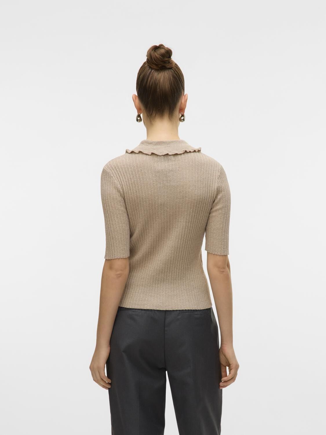 AWSHIRLI SS O-NECK POLO KNIT