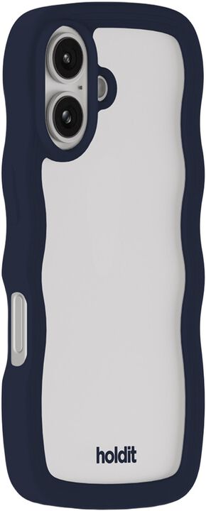 Wavy Case iPhone 16 Midnight Blue/Transparent