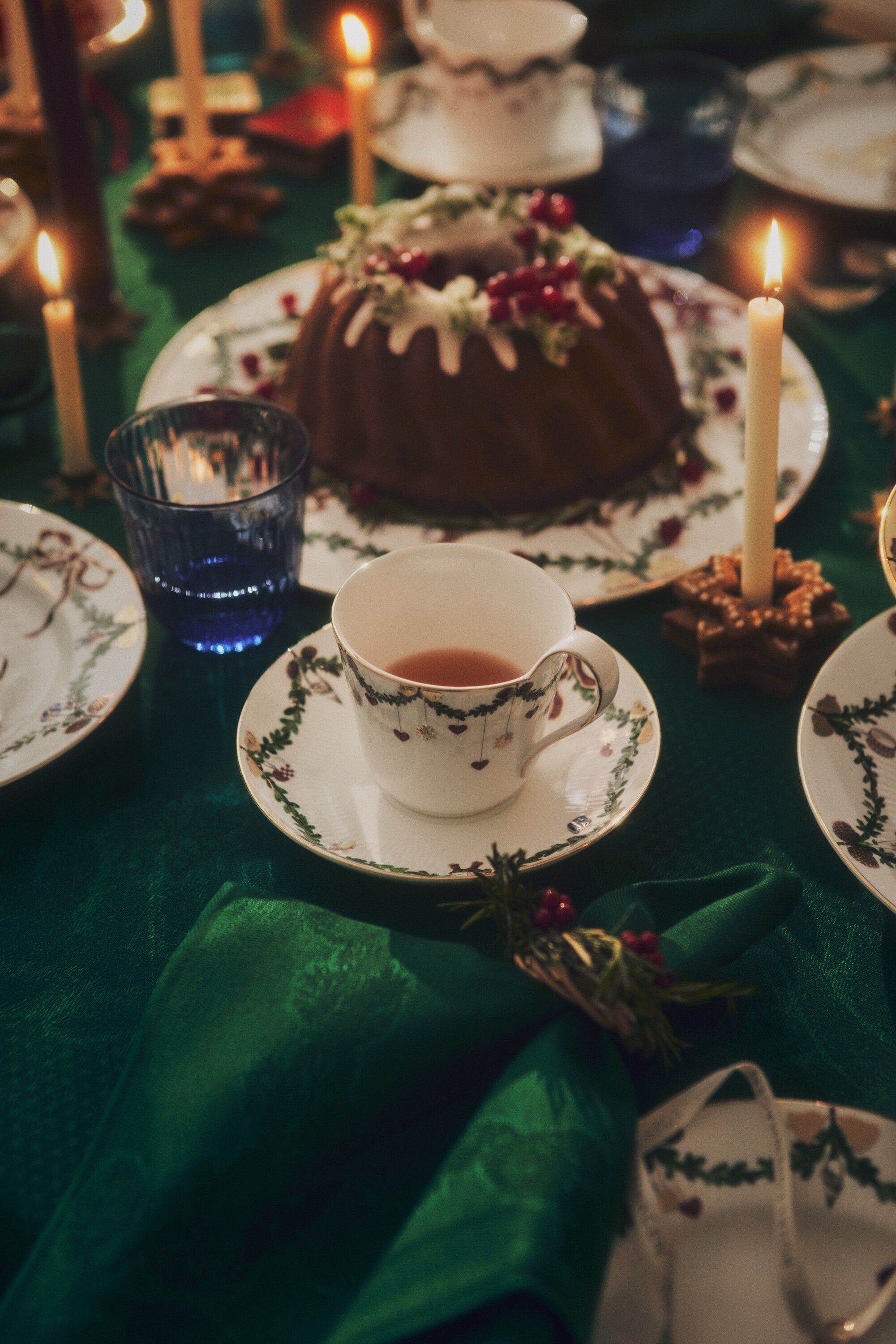 StjerneRiflet serviet gr&oslash;n2stk