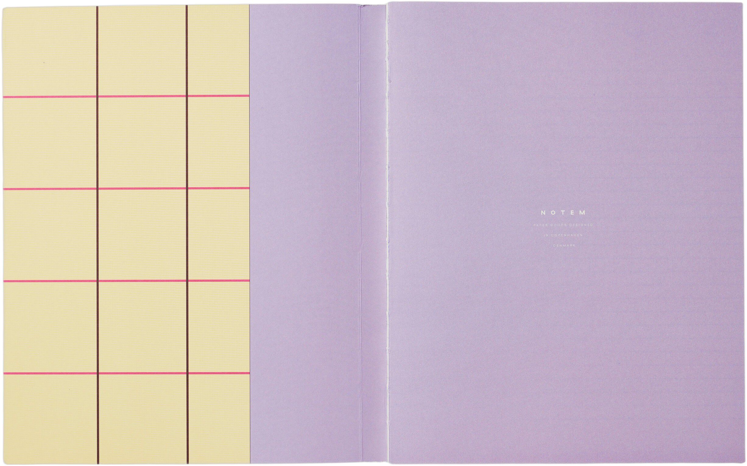 UMA Flat Lay Notebook - Large, Yellow check