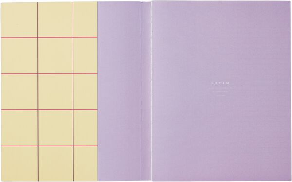UMA Flat Lay Notebook - Large, Yellow check