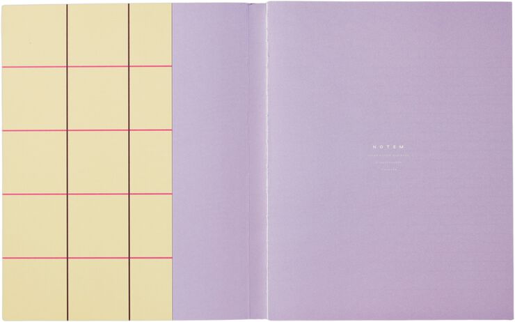 UMA Flat Lay Notebook - Large, Yellow check