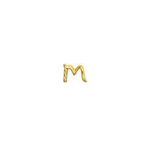 M Alphabet Single Earring