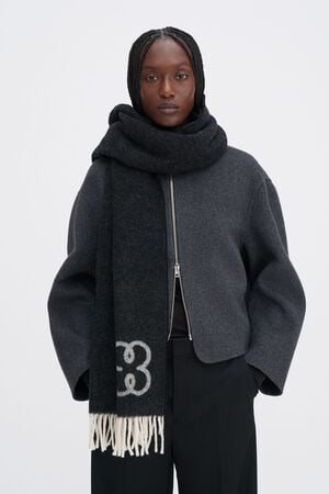 monogram scarf
