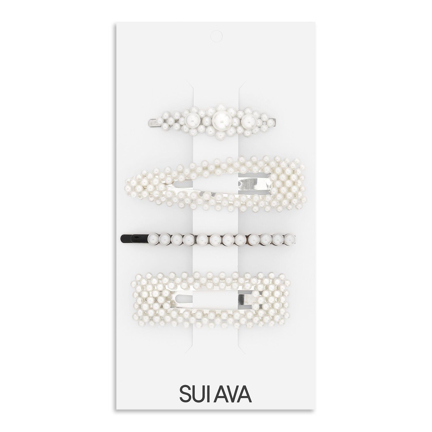 Pearly Hair Clips // 4 pcs