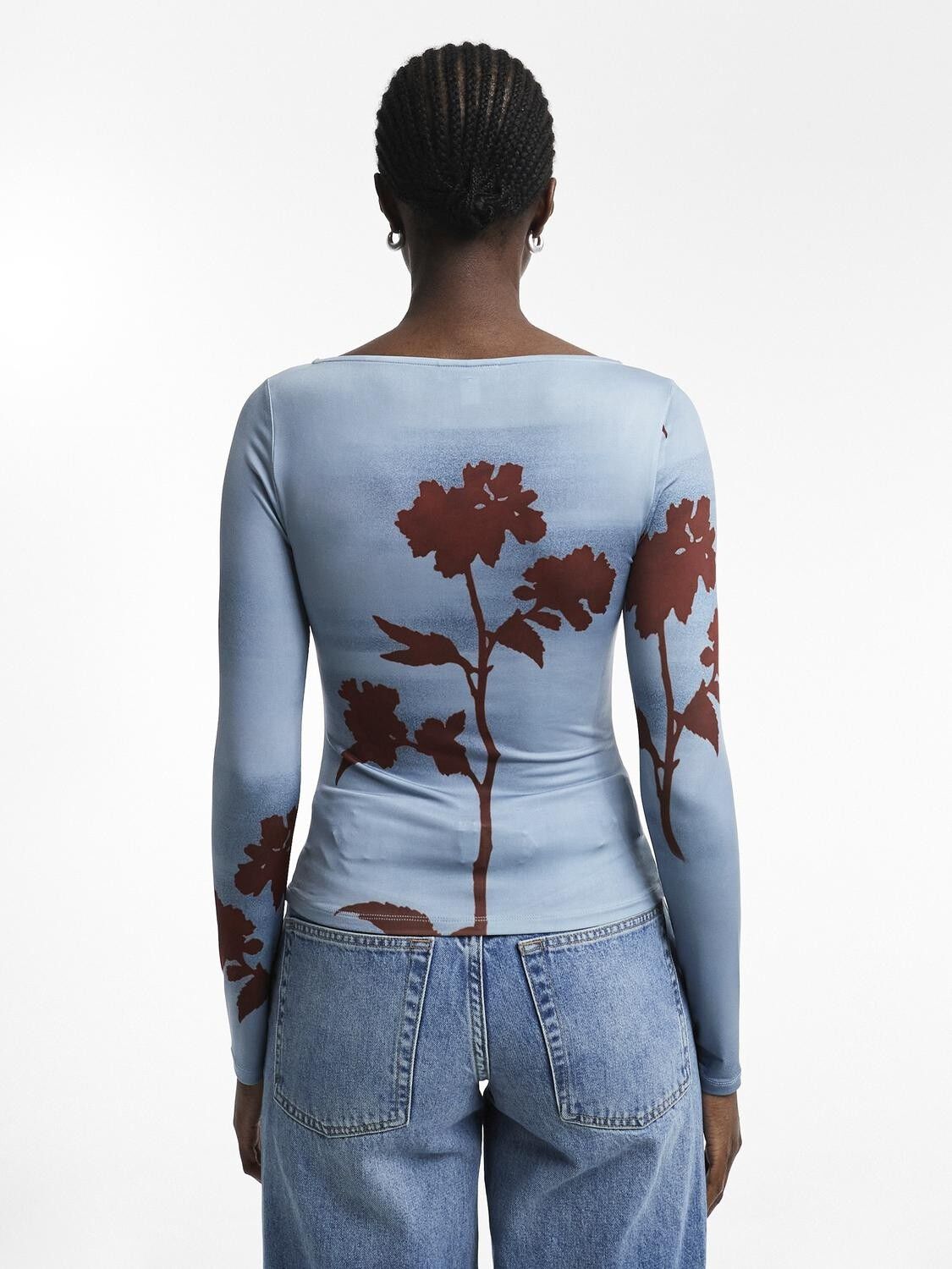 Tskjerstin Ls Floral Print Top Jrs