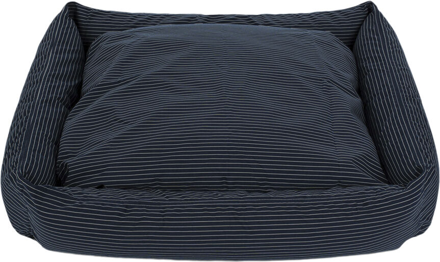 Fossflakes Dog bed Blue pinstripe