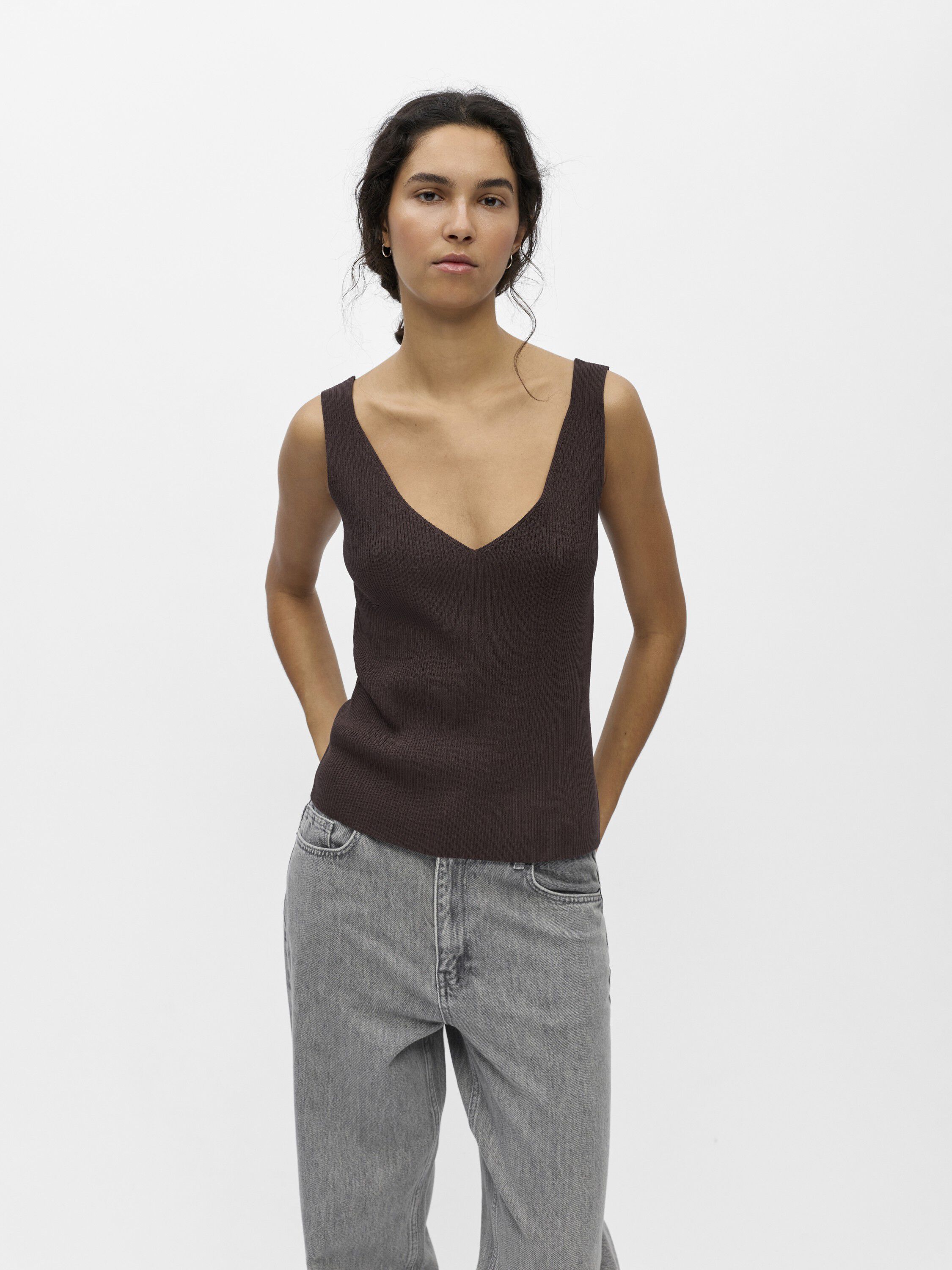Objkuni Thess S/L Singlet Knit Top 145