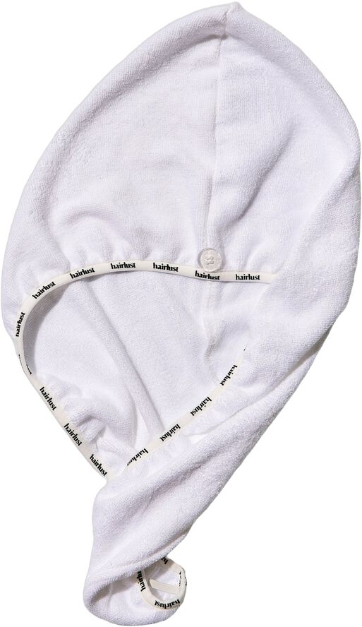 Bamboo Hair Towel Wrap, White