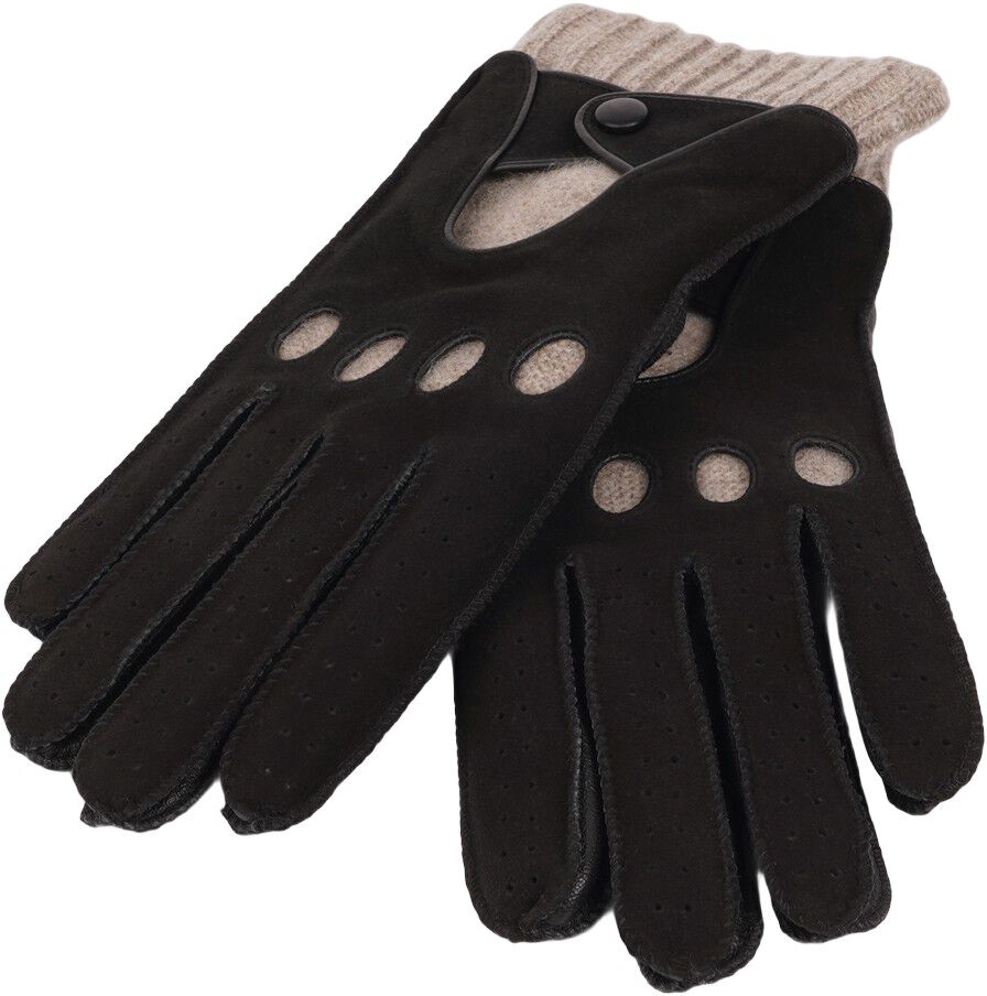 BATIA - DRIVERS SUEDE GLOVES WITH WOOL CUFF