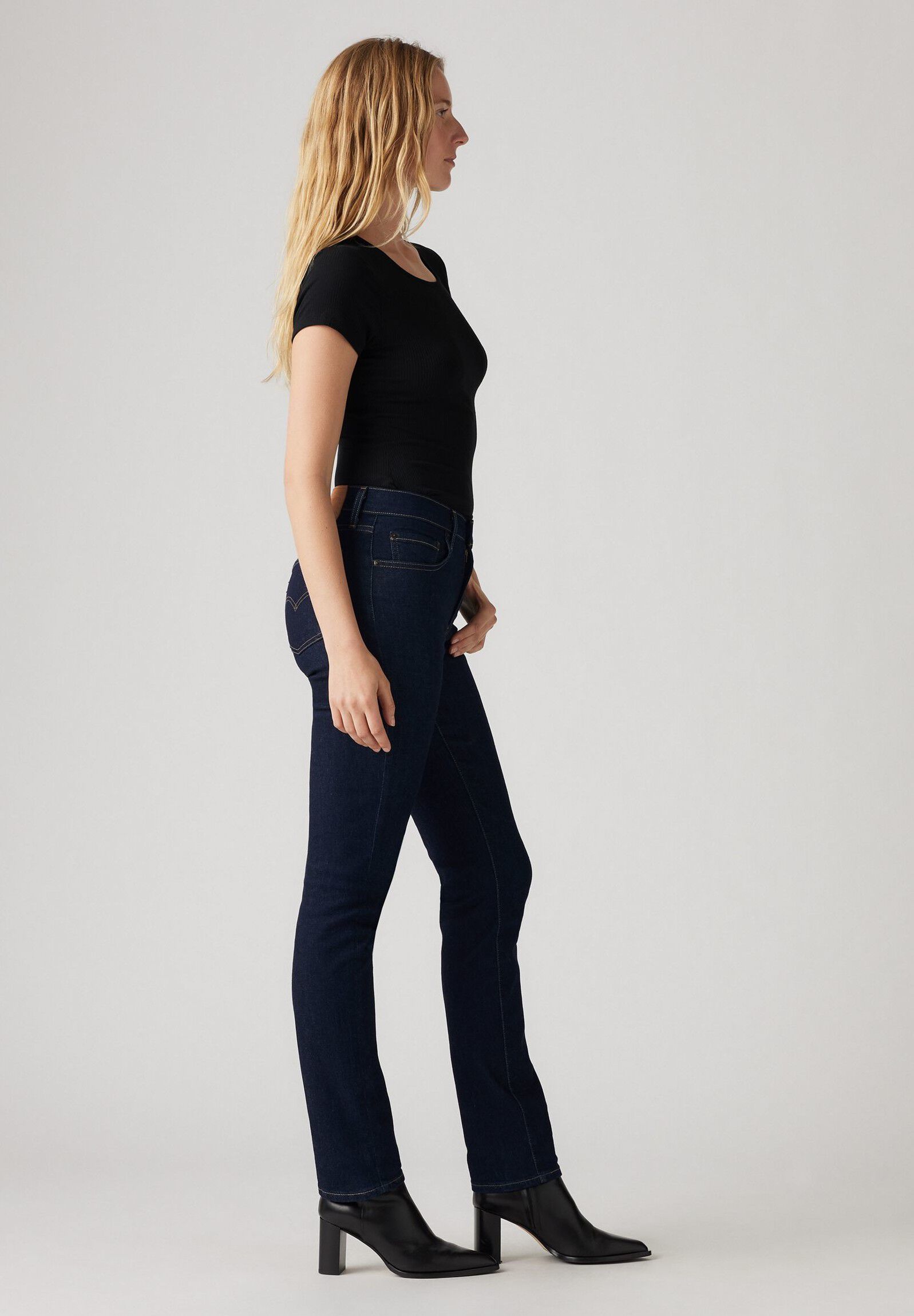 724 High Rise Straight Jeans