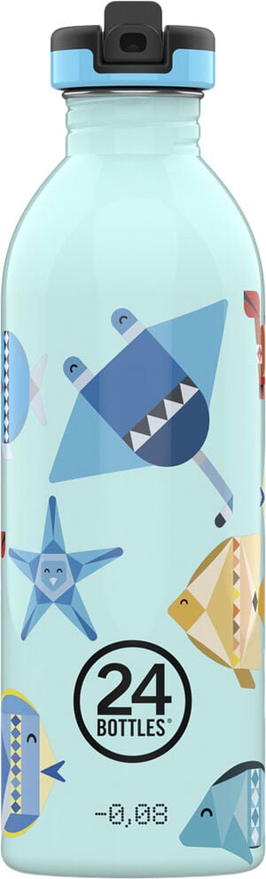 Drikkeflaske - Urban Bottle - Sea Friends - w. Sports Lid -