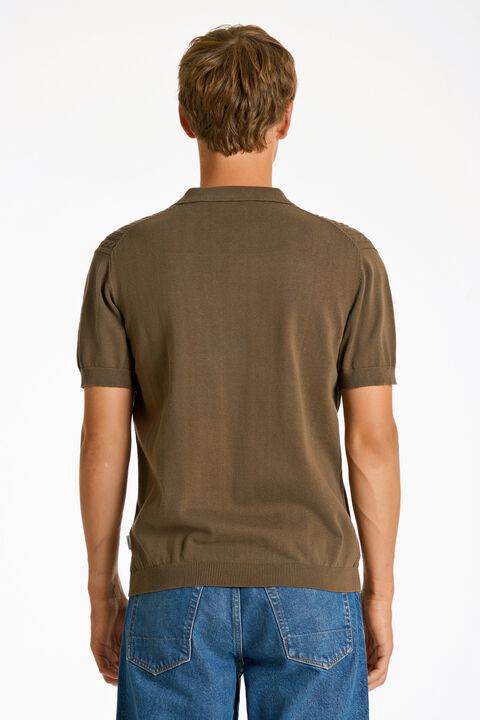 Knitted S/S cable cardigan