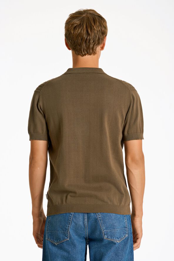 Knitted S/S cable cardigan