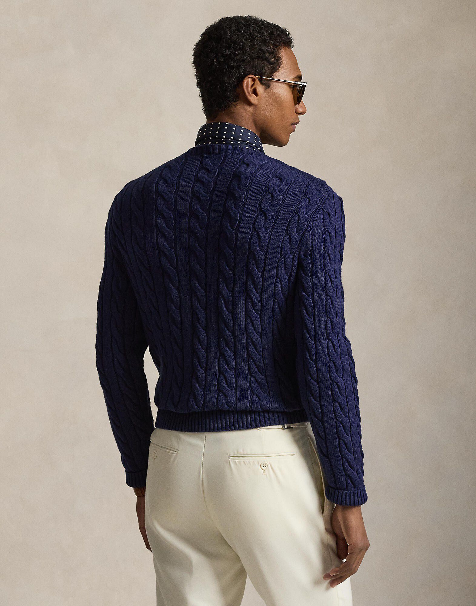 Cable-Knit Cotton Sweater