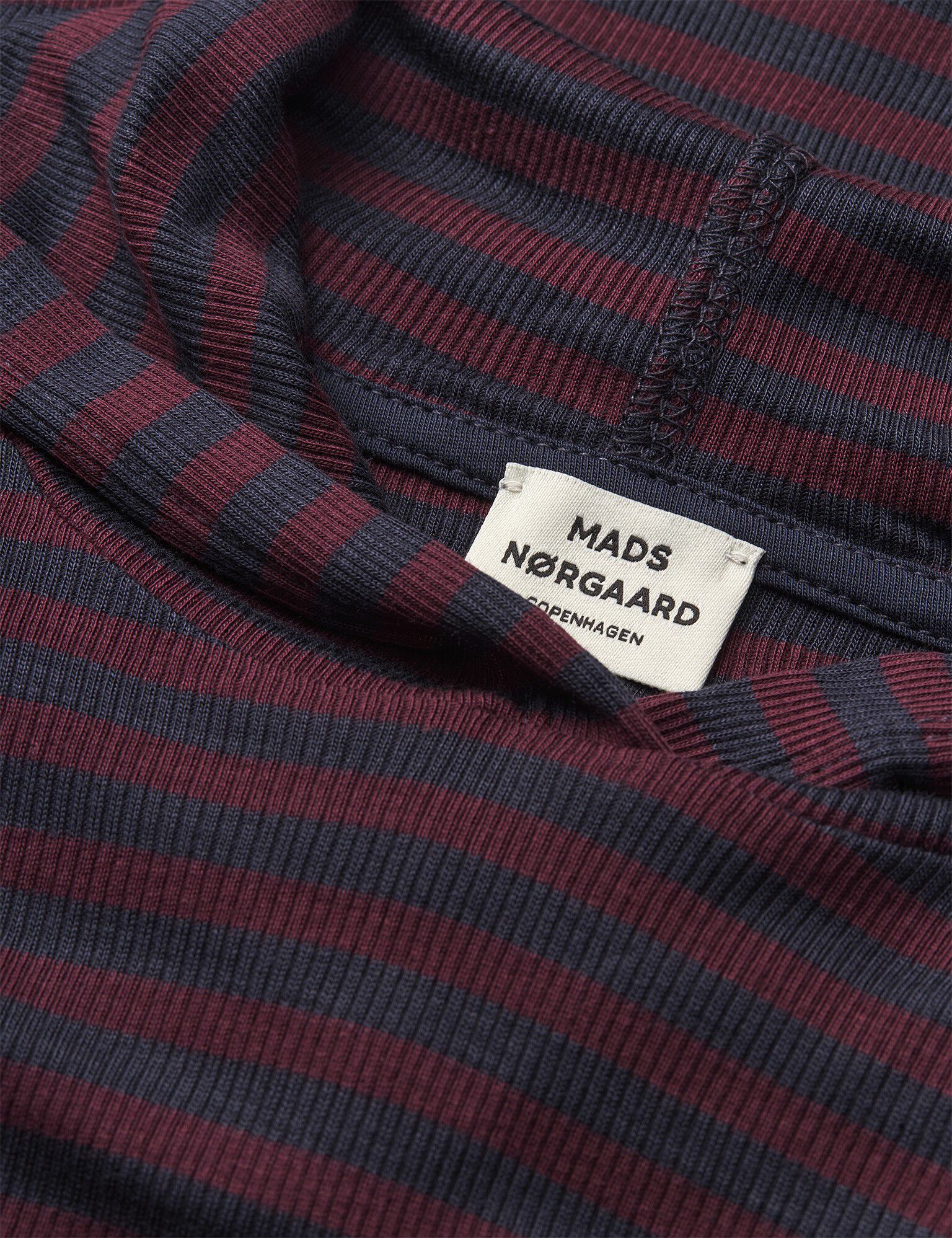 2x2 Cotton Stripe Tally Hoodie