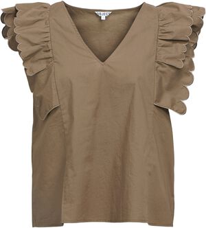OBJHOPE PAPAYA NOUR S/S TOP E DIV