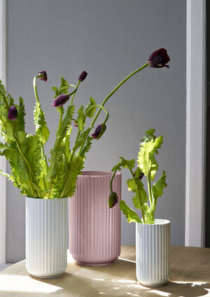Lyngby Vase H25 cm rosa porcelæn