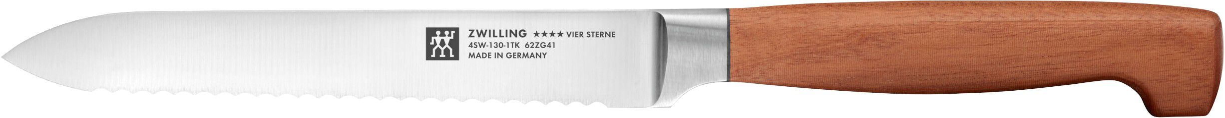 Tomatkniv 13 cm, Brun, Tannet