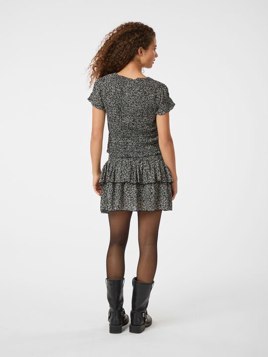 Aletta Flower Check Top